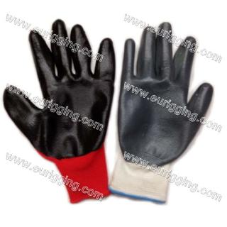 Nitrile coated Gloves (red)